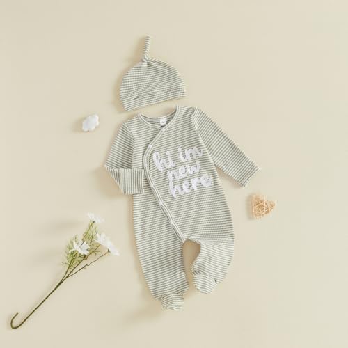 Kuriozud Newborn Baby Boy Going Home Outfit Kimono Romper - Image 4