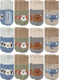 Aroveea Toddler Socks Non Slip Grip Ankle Baby 12 Pack by Aroveea