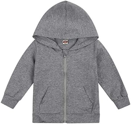 Imcute Baby Zip Up Hoodie, Unisex inflant Toddler Long Sleeve Sweatshirts - Image 4