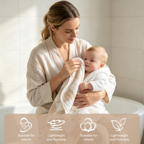 Muslin Burp Cloths 20"x10" Baby Burp Cloths 5-Pack - Image 5