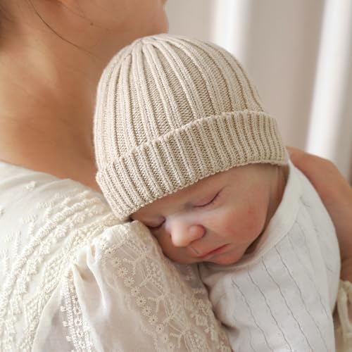 Neiwech Cotton Baby Beanie Hat Infant Newborn Toddler Winter Knitted Warm Skull - Image 3
