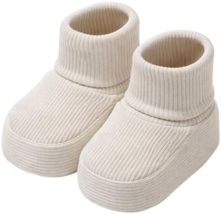 CEOBABY Baby Booties 0–3 Months, Newborn Shoes, Soft Cotton Infant Bootie Socks by CEOBABY
