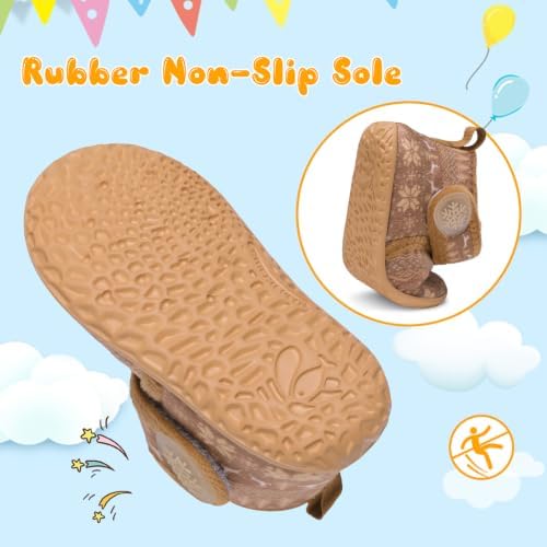 FEETCITY Baby Booties Girls Boys Infant Slippers First Walkers Shoes Warm Socks - Image 5