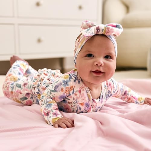 Little Sleepies Ruffle Zippy, Viscose from Bamboo Baby Pajamas, Girls Sleepers - Image 5