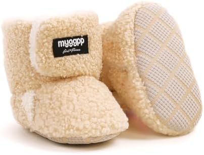 Ohwawadi Infant Baby Boots Boys Girls Cozy Fleece Slippers Snow Boots Winter by Ohwawadi