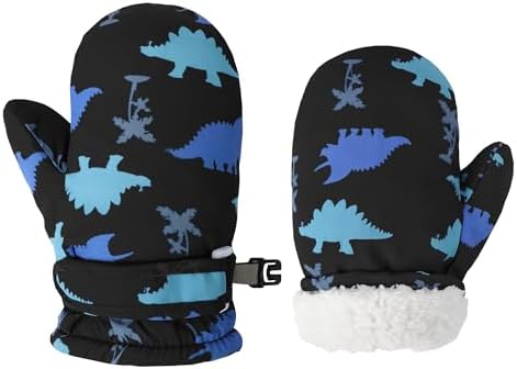 Toddler Mittens Lined Fleece Snow Gloves by Fynnsure