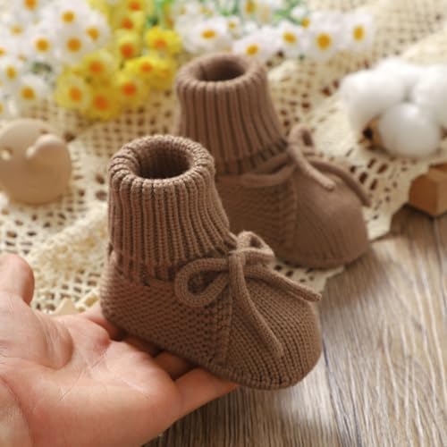 mimixiong Baby Booties Newborn Warm Infant Sock Baby Shoes - Image 3