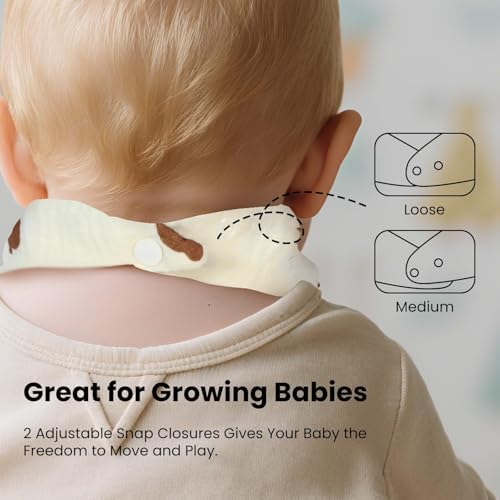 10pcs Soft & Absorbent Muslin Drool Bibs - Image 6