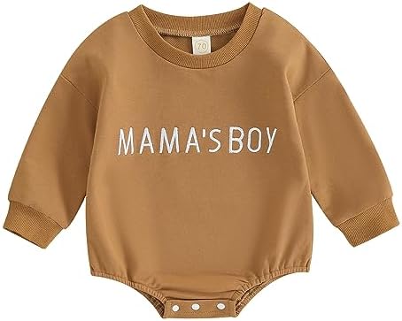VISGOGO Newborn Infant Baby Boy Oversized Romper Sweater Bodysuits Coming Home by VISGOGO