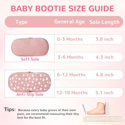 Pro Goleem Unisex Cotton Baby Booties, Warm Cozy Stay-On Baby Slippers - Image 7
