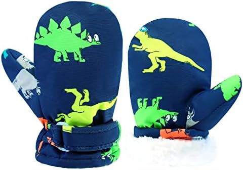 BAVST Toddler Waterproof Mittens Fleece Lined Baby Boys Girls Winter Warm Glove by BAVST