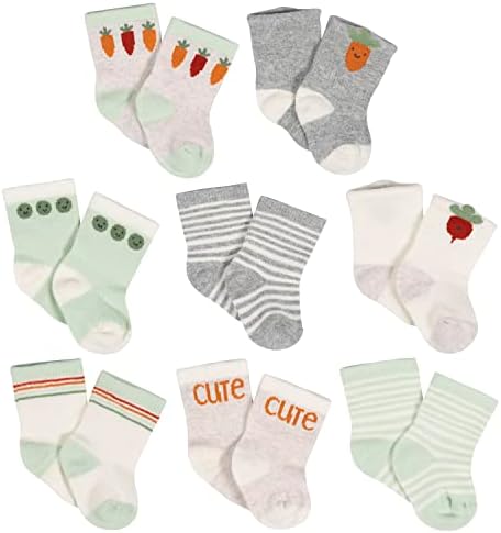 Gerber baby-girls 8-pair Wiggle Proof SockCasual Sock by Gerber