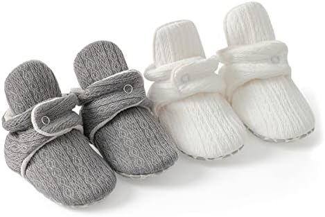 Meckior Newborn Infant Baby Girls Boys Warm Fleece Winter Booties First Walkers - Image 4
