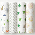 100% Muslin Swaddle Blankets, Baby Swaddling Blankets by Rajlinen