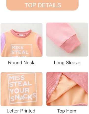 Toddler Baby Girl Clothes Fall Winter Long Sleeve Sweatshirt - Image 4