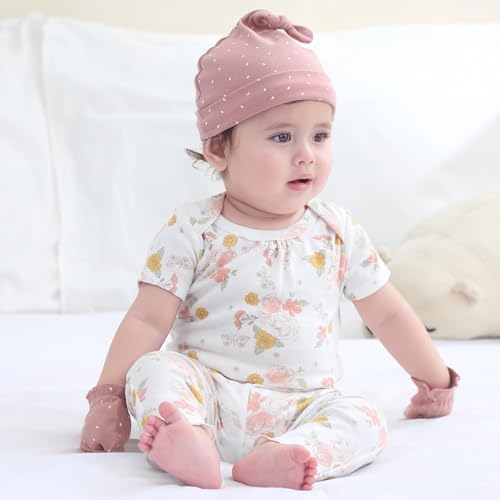 Ruliby Baby Bodysuit and Pant Set Summer Ribbed Mix Match Infant Clothes - Image 5