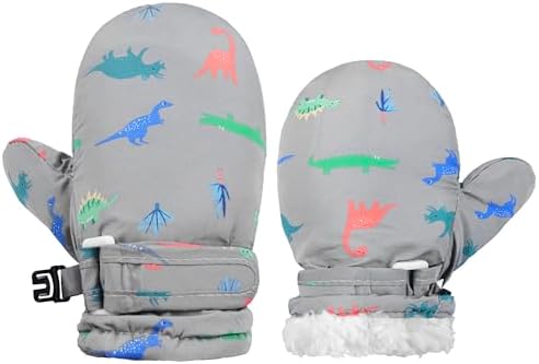 Toddler Mittens Lined Fleece Snow Gloves by Fynnsure