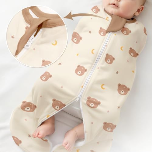 Baby Swaddle 0-2 Months, Cotton Arm-In Zipper Sleep Sack, Wearable Blankets Wrap - Image 6