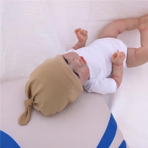 Silky Satin Lined Newborn Hat Hair Care Knot Beanie Hats - Image 4