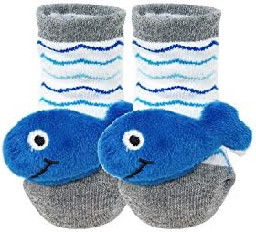 Bowbear Adorable Baby 6 Pair Non-Skid Bootie Socks - Image 3