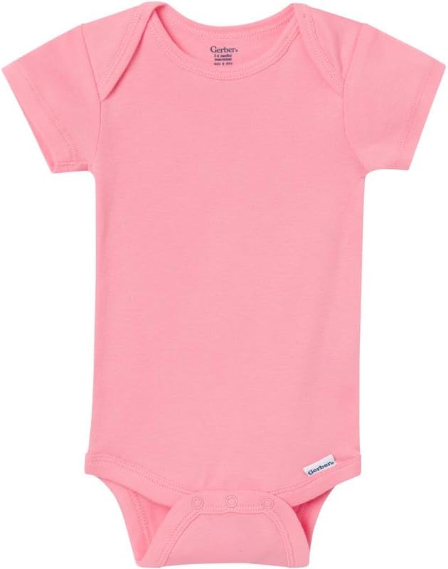 Gerber Baby Boys & Girls 5-Pack Solid Onesies Bodysuits - Image 4