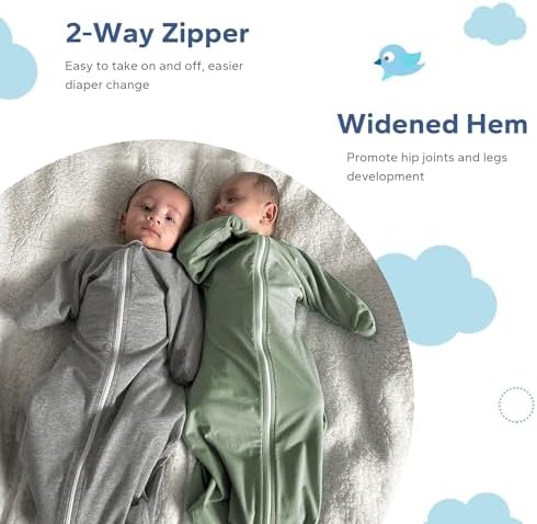 ZIGJOY Swaddle Sleep Sack 3-6 Months, 1.0 Tog Cotton Baby Swaddle Blanket - Image 4