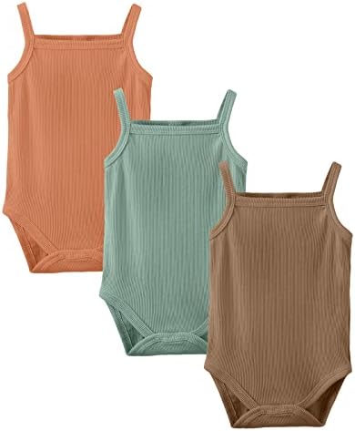 OPAWO Baby Tank Top Onesies Baby Girl Bodysuit Unisex Sleeveless Onesies by OPAWO