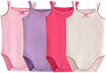 Girls Spaghetti Strap Bodysuit Sleeveless Tank Top Cotton One-Pieces Pack of by Blueleyu