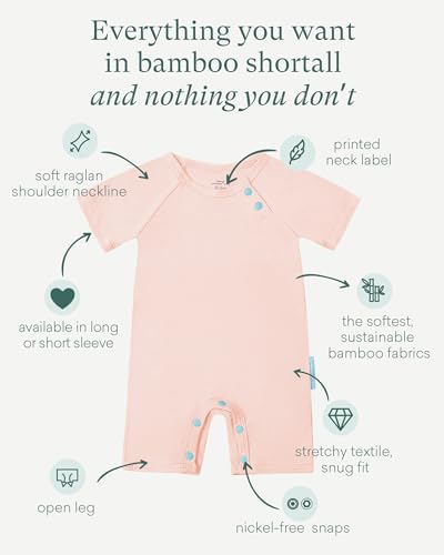 PurComfy SuperSoft Bamboo Viscose Baby Romper, Short Sleeve | One-piece Summer - Image 2
