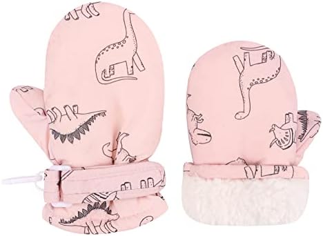 Toddler Gloves Kids Mittens Winter Warm Lined Fleece Gloves Waterproof Snow by Slivery+Color