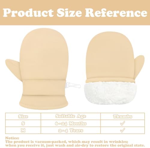 Sarfel Toddler Mittens Waterproof Toddler Gloves Baby Winter Mittens Toddler - Image 6