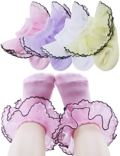 PrinceSasa Little Baby Girl Princess Lace Ruffles Socks Set by PrinceSasa