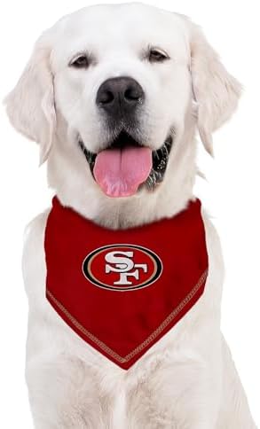 Pets First NFL San Francisco 49ERS Tie Bandana, Large/X-Large. Dog Cat Scarf Bib - Image 5