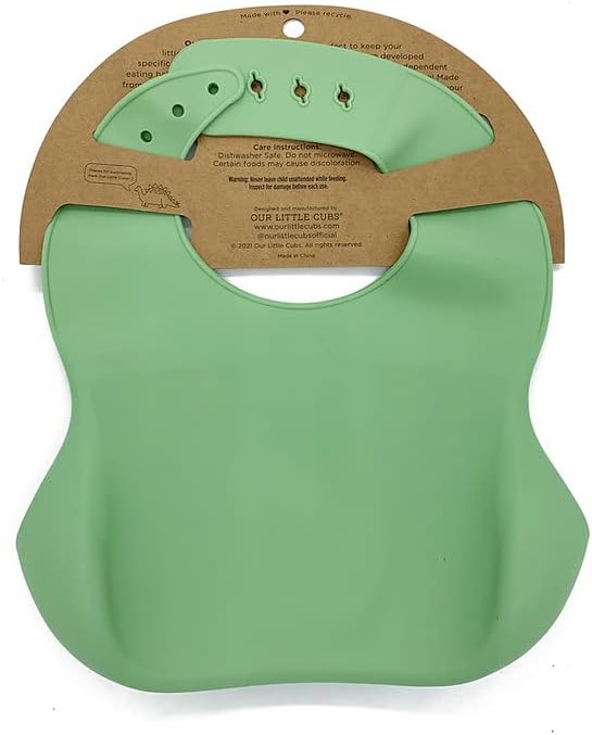 Silicone Baby Bibs Adjustable Fit Baby Bib Waterproof Bibs Baby Eating Supplies - Image 7