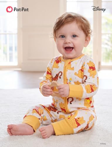 Disney Baby Organic Cotton Zip Footie Clothes Romper Outfit - Image 2
