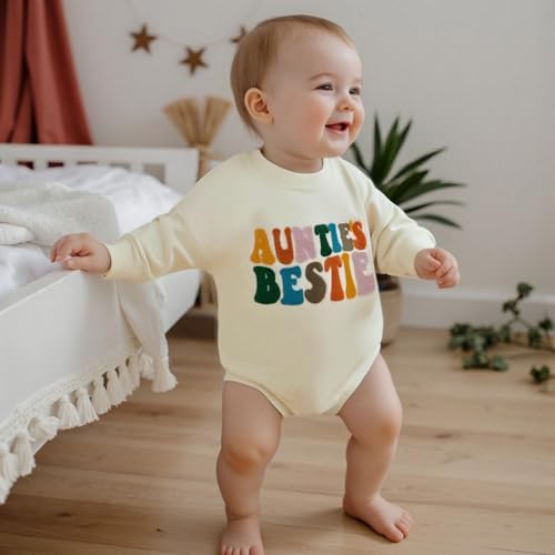VISGOGO Newborn Infant Baby Boy Oversized Romper Sweater Bodysuits Coming Home - Image 2