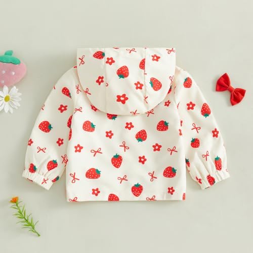 Toddler Baby Girl Windbreaker Jacket Zip Up Hoodie Long Sleeve Sweatshirt - Image 6