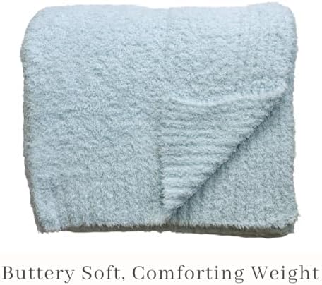 Saranoni Bamboni Oversized Blanket Soft Comfort Couch Bed Sky Blue X-Large | - Image 7