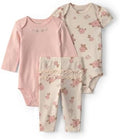 Carter's Baby Girls' 3-piece Bodysuit Pant Sets by Carters