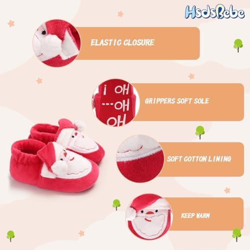 HsdsBebe Unisex Newborn Baby Cotton Booties Non-Slip Sole - Image 5