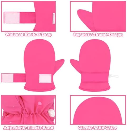 Sarfel Toddler Mittens Waterproof Toddler Gloves Baby Winter Mittens Toddler - Image 4