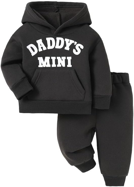 Toddler Baby Boy Fall Clothes Long Sleeve Hoodie Sweatshirts Pants Set Infant by Voonlie