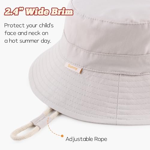 Bamery Baby Toddler Girls Bucket Hat Newborn Sun Hats - Image 3