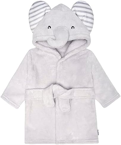 Gerber Baby Boys & Girls Plushy Soft Hooded Animal Character Bathrobe - Image 8