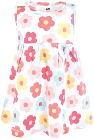 Hudson Baby Infant and Toddler Girls Cotton Dress and Cardigan Set - Image 4