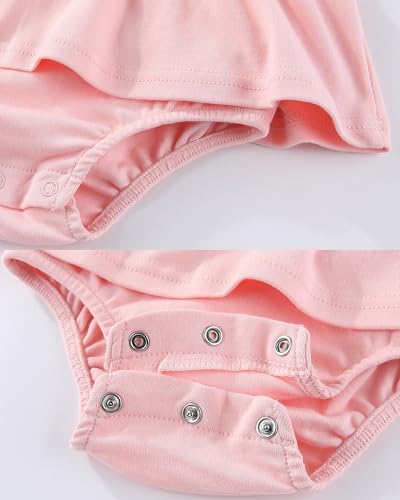 Baby Girls Romper Summer Ruffled Sleeve Bodysuit Dresses Infant Girl Clothes - Image 4