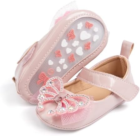 Meckior Infant Baby Girls Soft Sole Bowknot Princess Wedding Dress Mary Jane by Meckior
