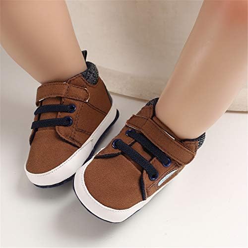 Meckior Toddler Baby Boys Girls High Tops Ankle Sneakers Soft Anti-Slip Sole PU - Image 2
