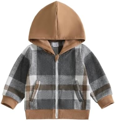MERSARIPHY Toddler Boy Hoodies Jacket Baby Boy Lightweight Zip Up Coat by MERSARIPHY