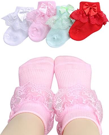 PrinceSasa Little Baby Girl Princess Lace Ruffles Socks Set by PrinceSasa